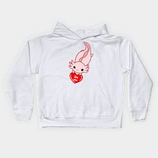 Axolotl Keep Going Kids Hoodie